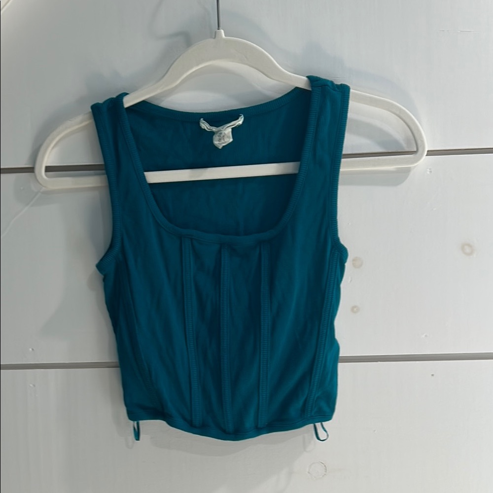 Teal Sleeveless Women's Top